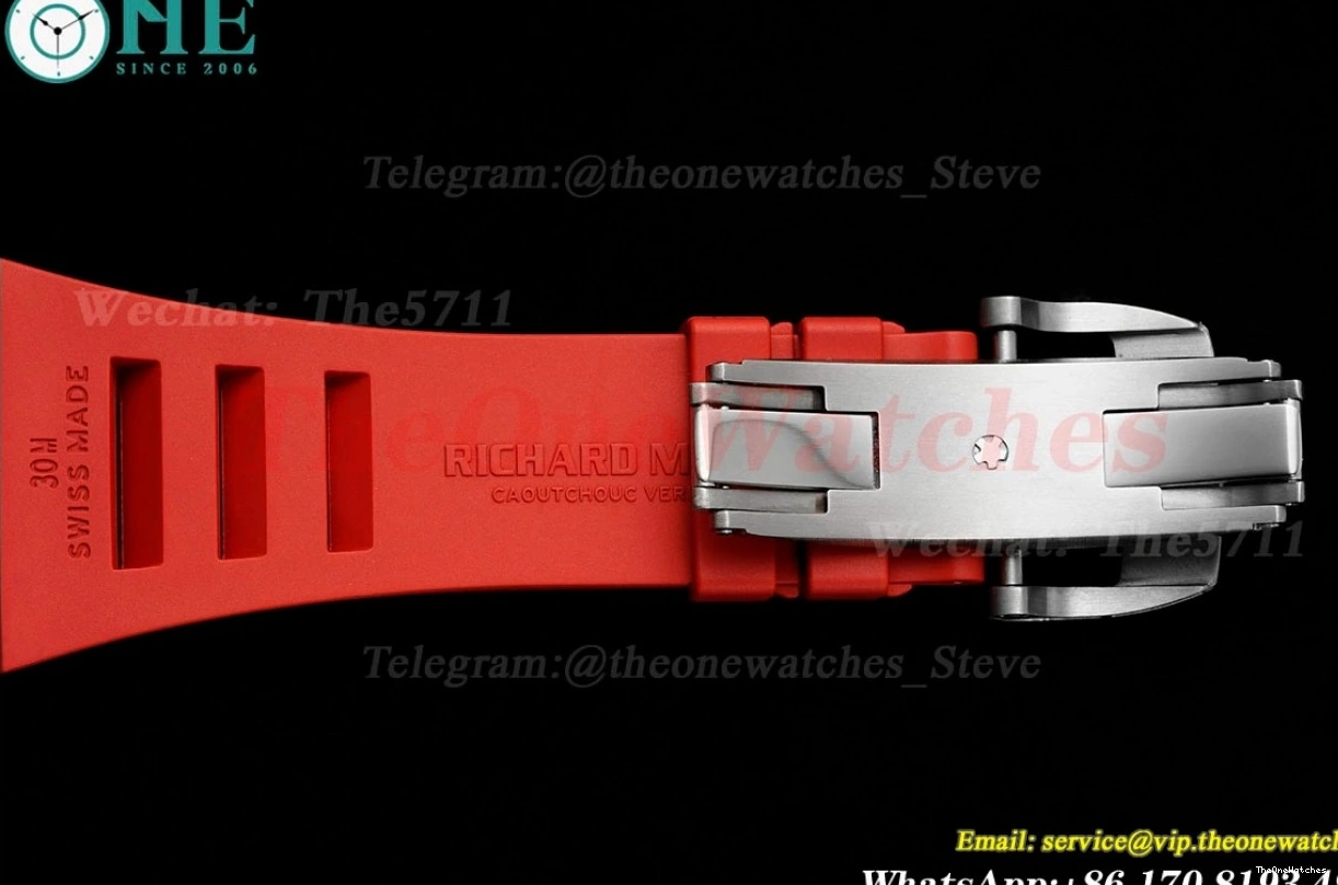 RM055 RU on NTPT Crown Red RMUL2 Clone Super ZF Red Strap Rubber 0406